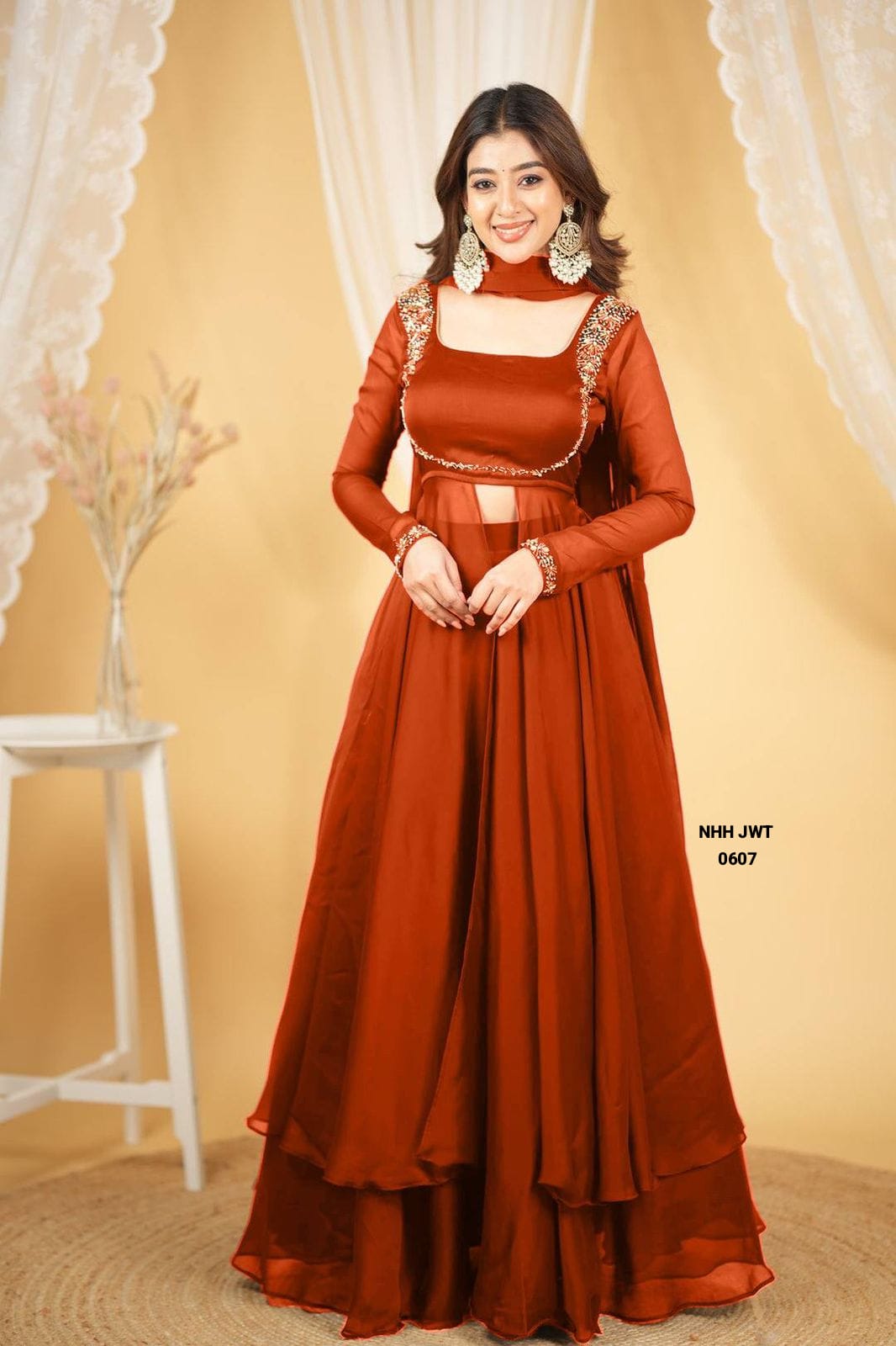 Women's Ethnic Motifs Embroidered Lehenga Set